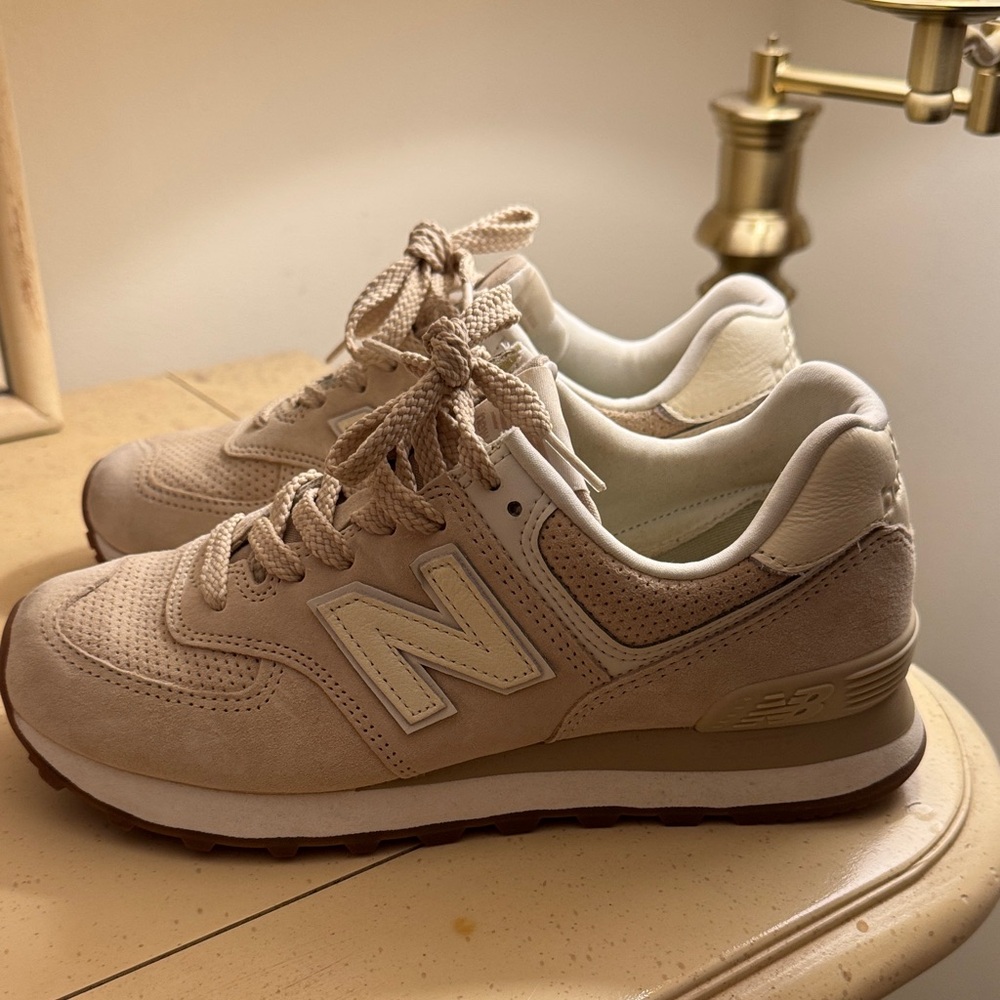 New Balance Light Tan Sneakers